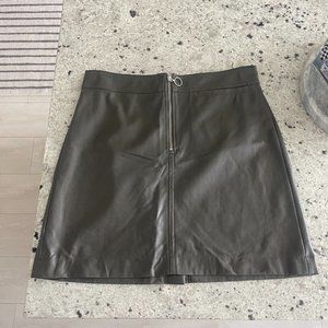 Aritzia Leather Skirt